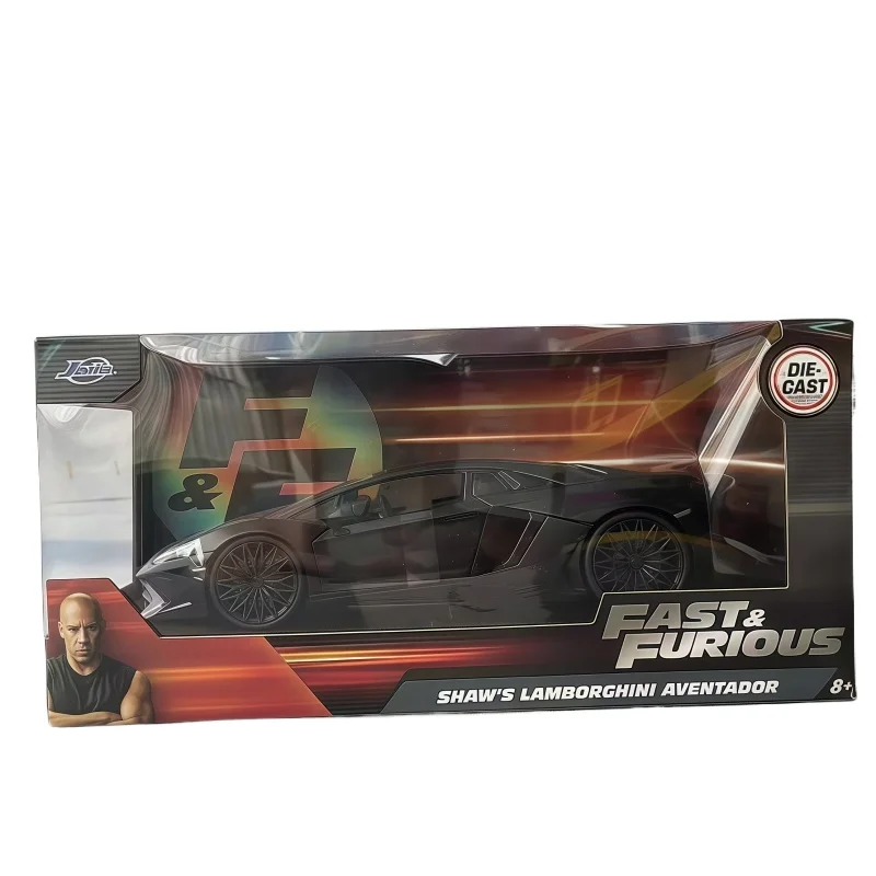 

JADA1/24 Fast & Furious Lamborgi AVENTADOR SV Black alloy model decoration collection children's birthday gifts