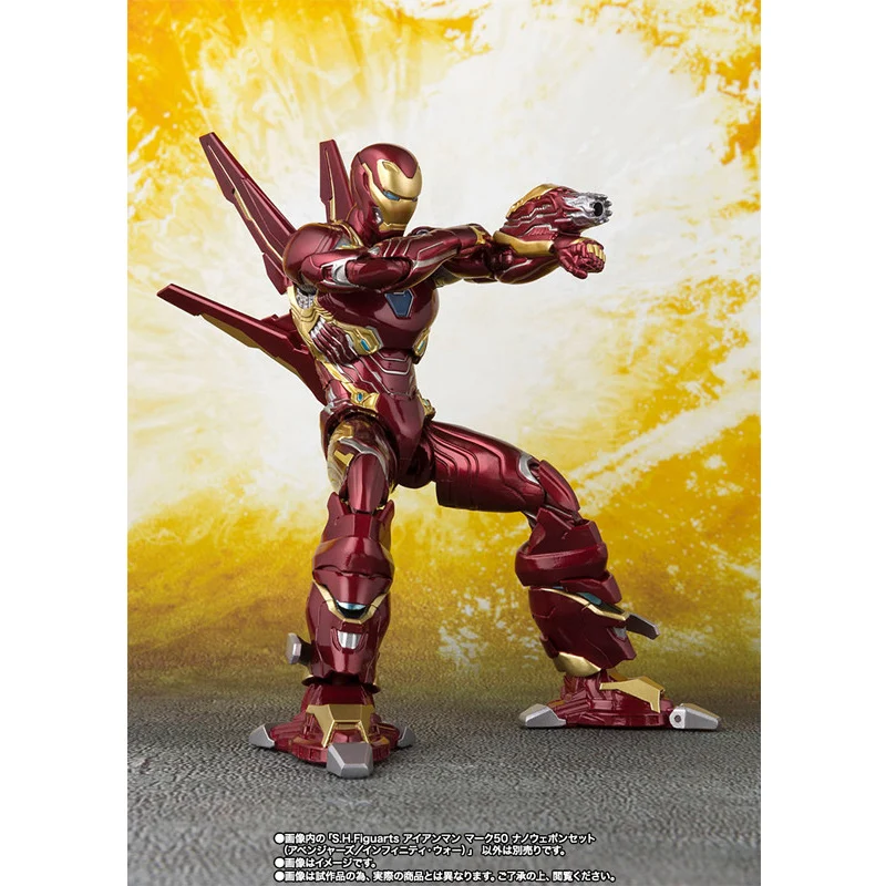 Marvel Iron Man MK50 SHFiguarts Marvel legend Nano Metal KAIYODO YAMAGUCHI Tony Stark Action Figure Model Toys Collection Gift