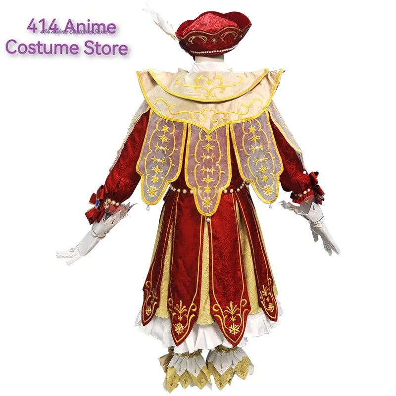 Anime! Identity V Edgar Valden Painter Narcissus Game Suit Elegant Dress Uniform Cosplay Costume Halloween Outfit For Women NEW