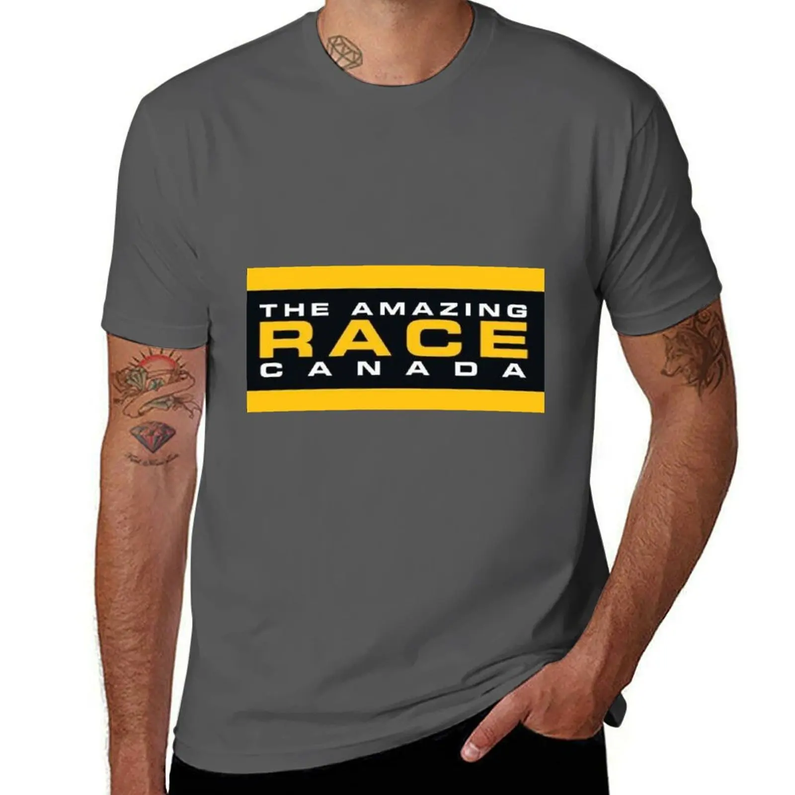 The Amazing Race Canada Clue envelope T-Shirt Work Short Sleeve Cotton Top