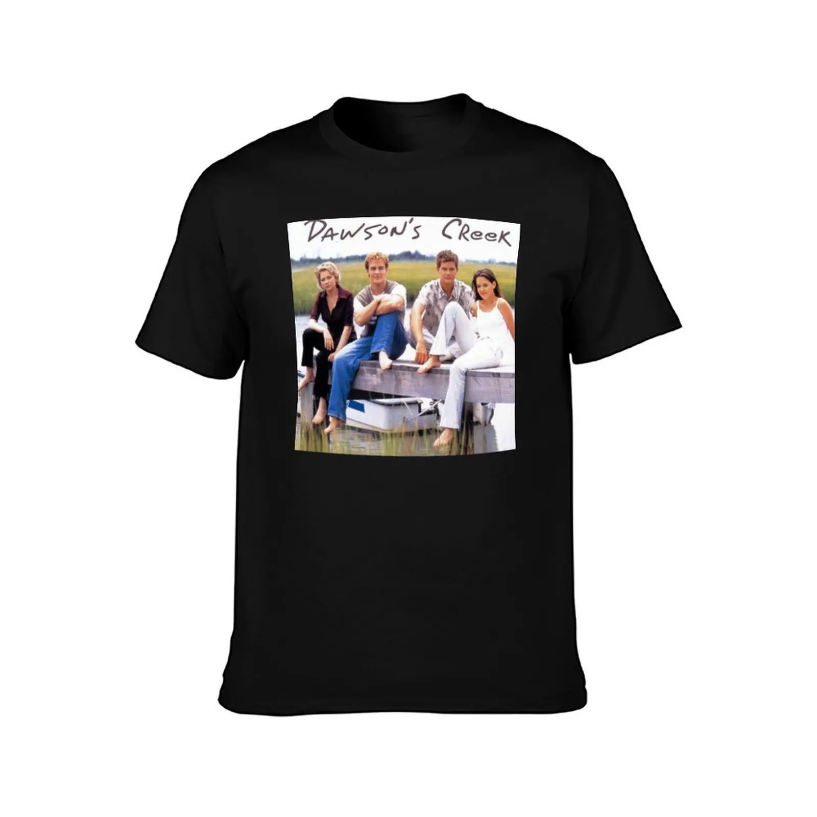 Dawsons Creek T-Shirt, Summer Casual Cotton Tee, Oversized Streetwear Tops, Vintage Graphic Print, Loose Fit Short Sleeve