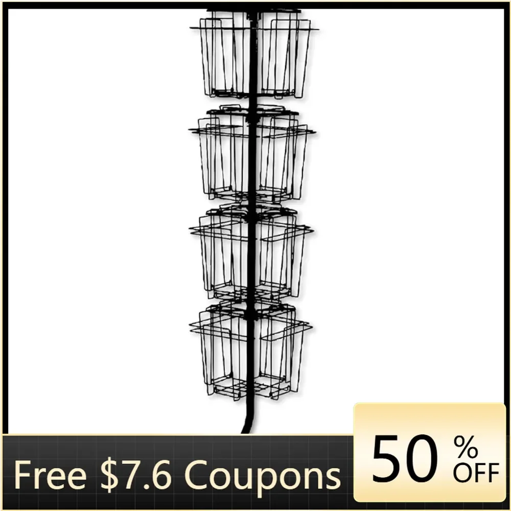 

Поворотный магазин, литература, напольная витрина, книжная полка, 4 яруса, 16 отделений, офисная мебель, бесплатная доставка