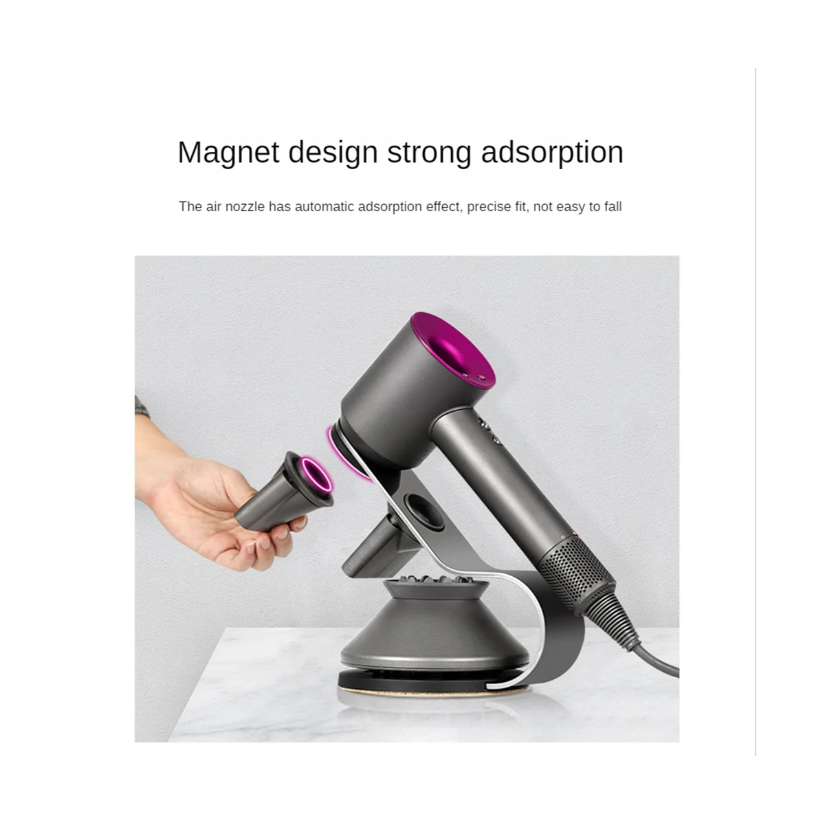 الشماعات تخزين الرف مجفف الشعر دون ثقوب اللكم ، رف ل دايسون HD02 HD03 HD04 HD05 HD08 HD15