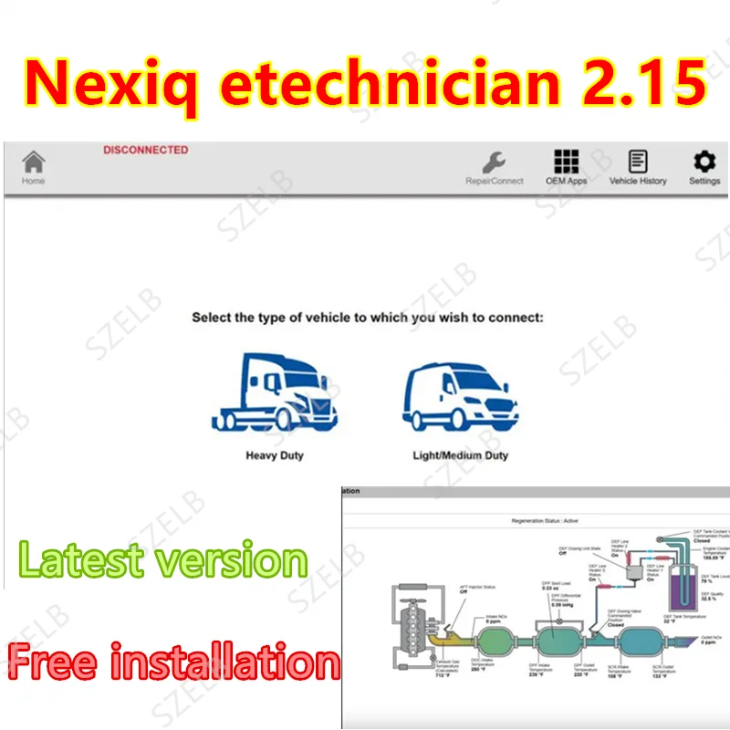

For Nexiq E-technican 2.15 [2026.02 ] Heavy Duty & Light/Medium Duty Diagnostic software Latest version, free to install