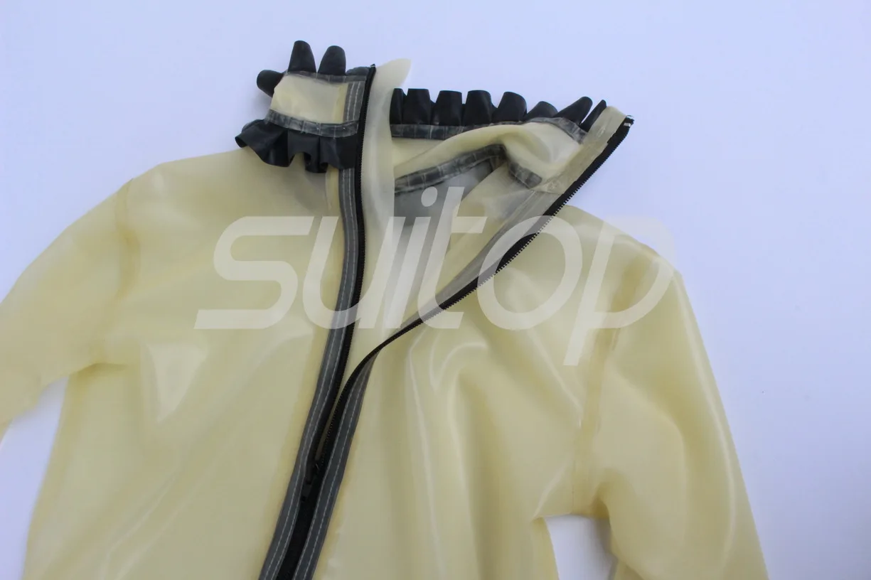 sexy transparent rubber party dress with apron not including Cap RUBBER MAID DRESS SUITOP
