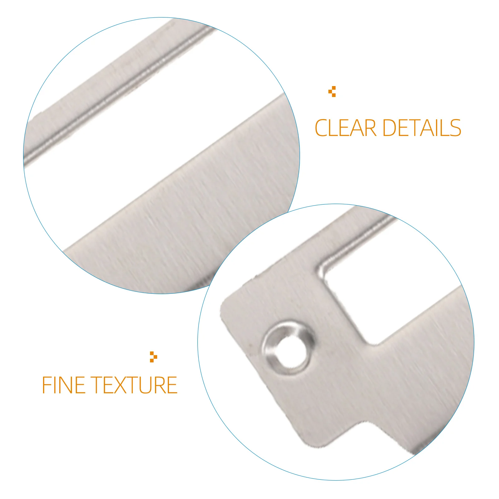 Placa de greve de porta, 6 peças, aço inoxidável de alta qualidade, durável, instalação rápida, melhor substituição para idosos quebrados