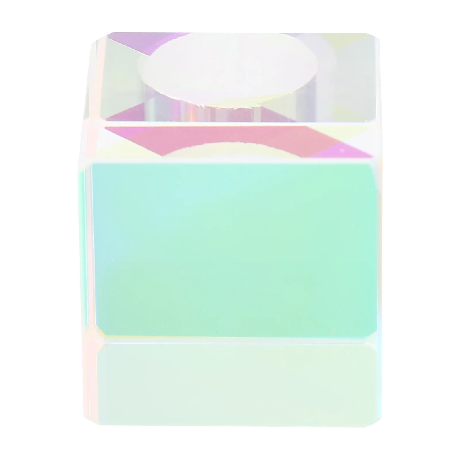 

High Class Optical Crystal Cube Prisms Glass Durable Kaleidoscopic Pattern Physics Teaching Experiment Decoration