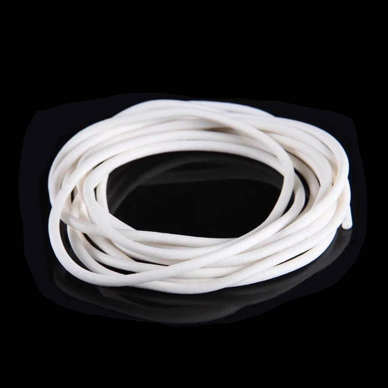 1~10meters White Silicone Foam Round Strip High-temperature Resistant Sealing Strip Diameter: 1/1.1/1.2/1.3/1.4/1.5/1.6/1.7~25mm