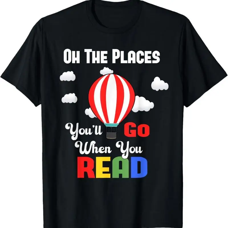 

Воздушный шар Oh The Places You'L Go When You Read Футболка