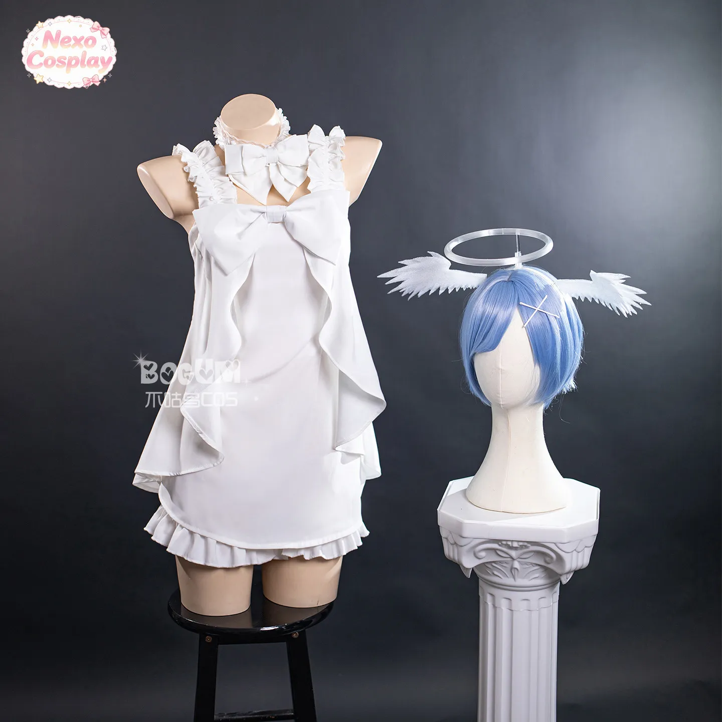 Re:ZERO -Starting Life in Another World Rem Cosplay Costume Angel nightgown, role-playing NexoCosplay - view 2