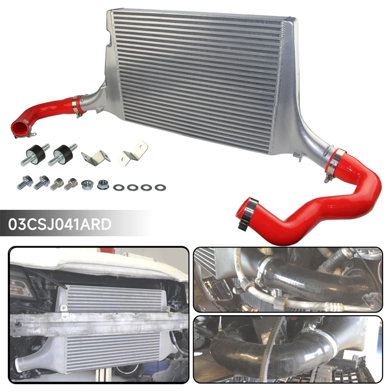 Performance Silver Aluminum Intercooler Mount Kit Fits for Audi A4 B8 Allroad  A5 Sportback 2.0 TDI  2008-2012