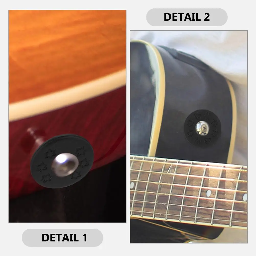 

20pcs Guitar Strap Locks Electric Bass Silicone Pads Black Red Blue Green Anti-Slip Durable Fits Most Straps Guitar Accessories