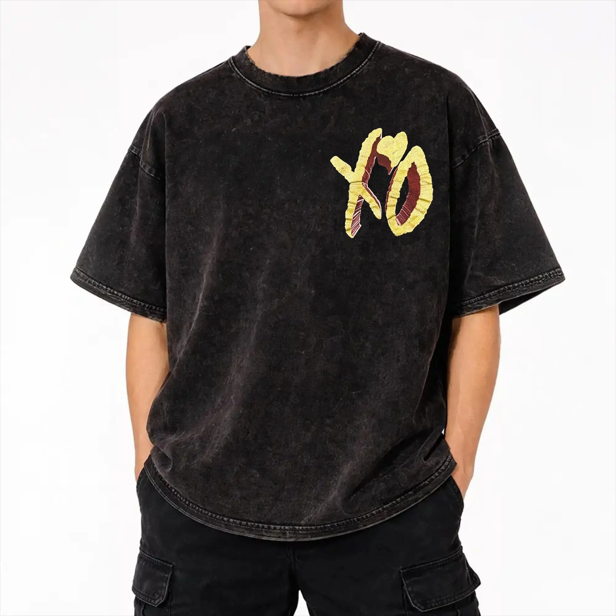 After Hours Til Dawn 2026 xo the weeknds Washed T Shirts Streetwear Hip Hop Cool T-Shirts  Tees Tops Men Women Cotton Streetwear