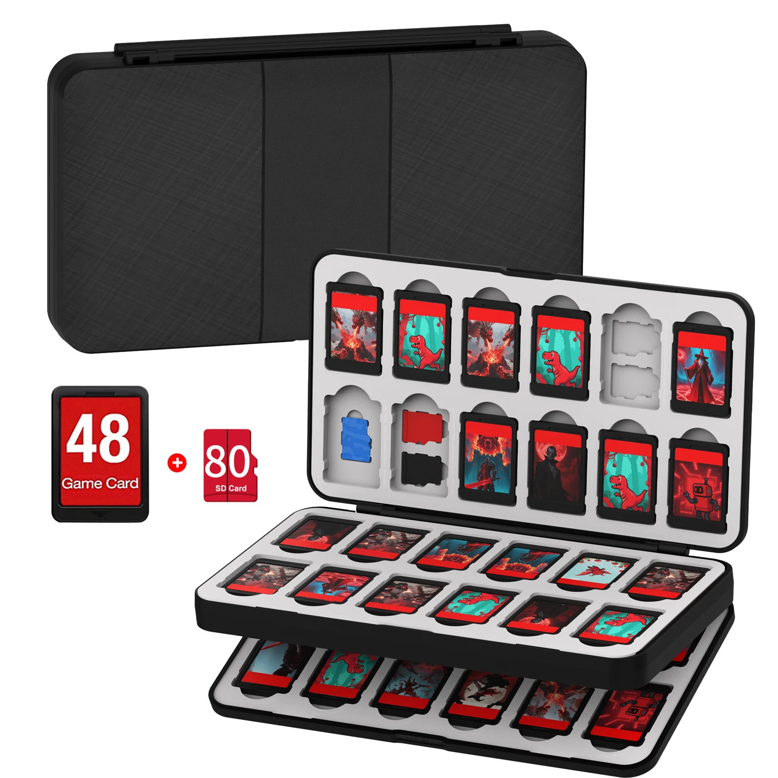 Gaming Accessories Box - 48 In 1 Switch Game Card
