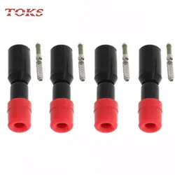 TO-054 4PCS 30520-PWC-003 Ignition Coil Rubber Boots CM11-110 Ignition Coils Pack for 2007 2008 Honda Fit 1.5L L4 UF581