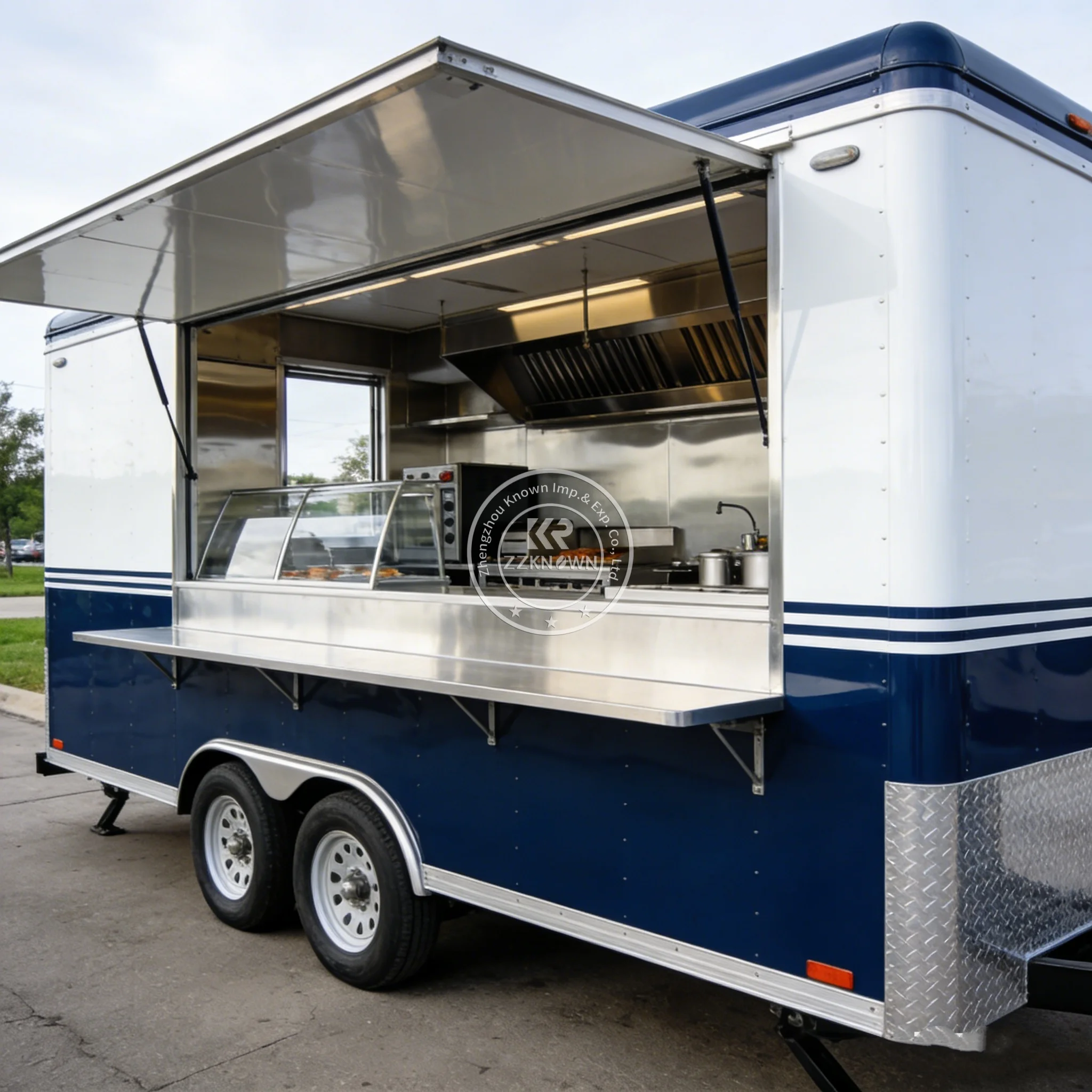 

Mobile Food Truck | Customizable Capacity | Full Kitchen Coffee Pizza BBQ Hot Dog Trailer