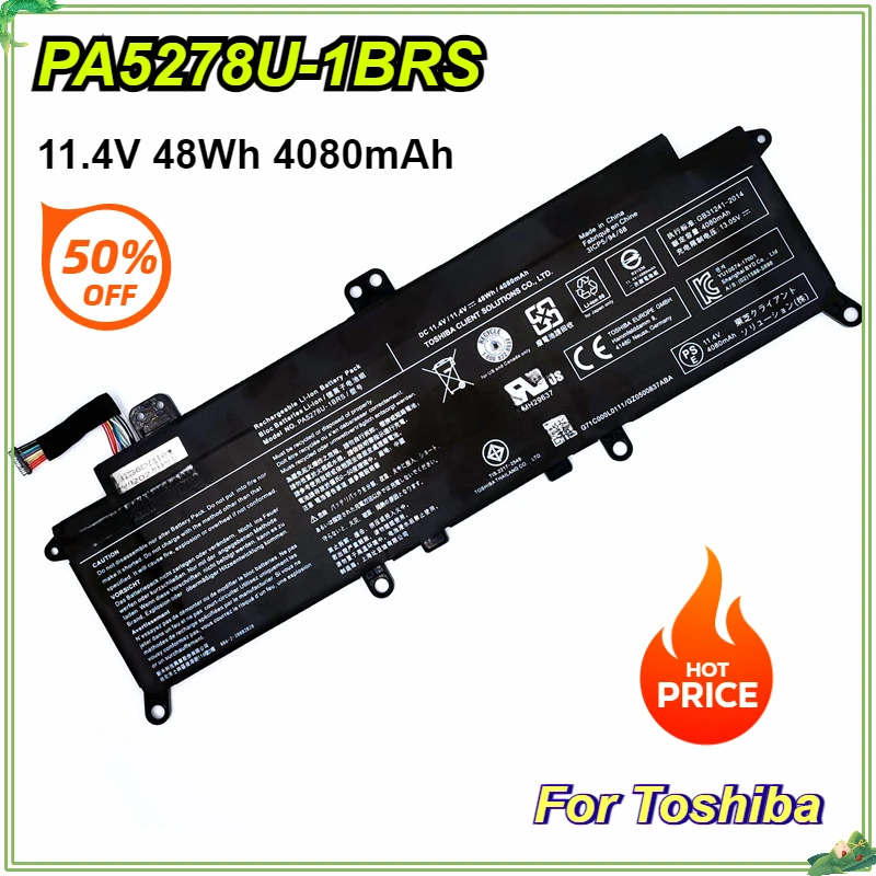 

PA5278U-1BRS Laptop Battery for Toshiba Portege X40-D X30-D X30-E X30-D-123 X30-D-11U Tecra X40-E X40-F 11.4V 48Wh