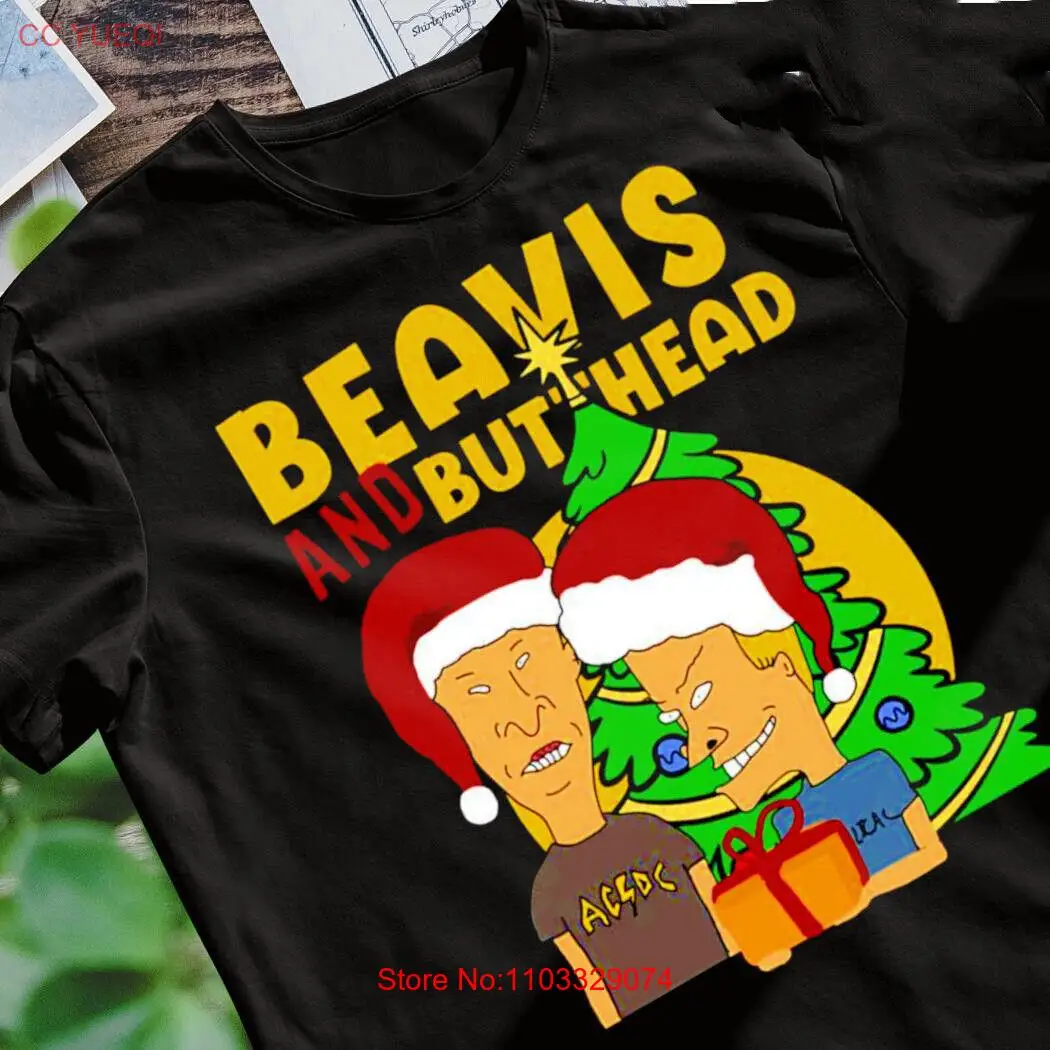 Santa Hats Beavis and Butthead Футболка унисекс с Рождеством S-4XL CB371