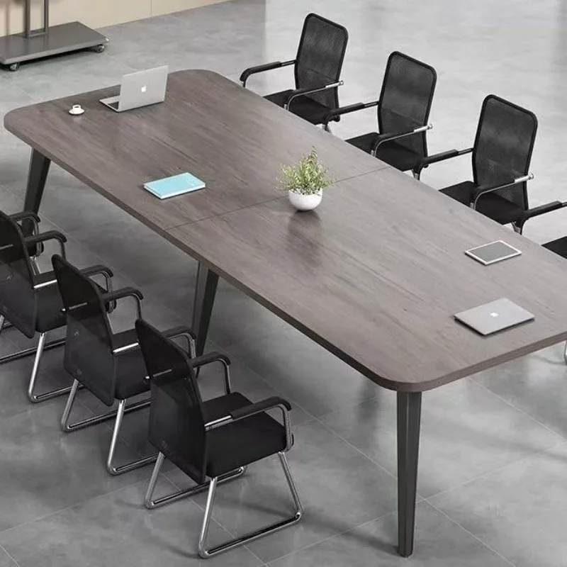Conference table Rectangle desk Staff seat Simple modern training table Workbench Office table and chair combination