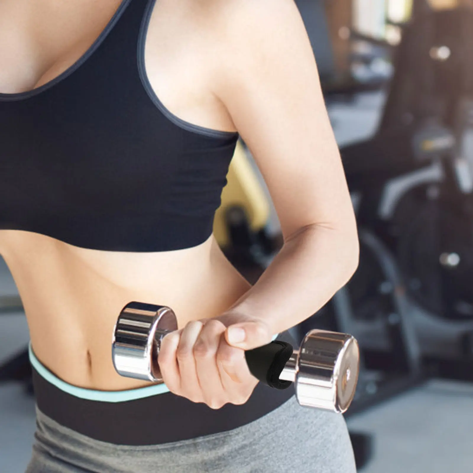 

1 Pair Gym Hand Pad Premium Polyester Seamless Sweat-Absorbing Anti-Slip Workout Grips For Weight Lifting Cross Fit Training