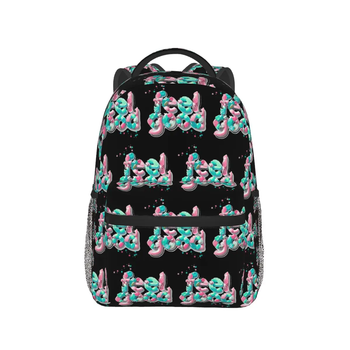 Feel Good Whimsical Student Backpack School Bag Hiking Travel Daypack for Boys Girls Fashion Bookbag Shoulder Bags