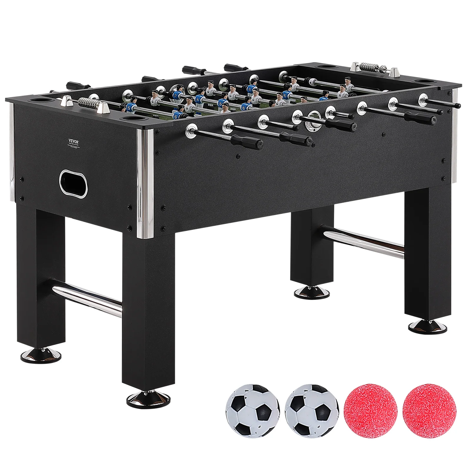 VEVOR Foosball Table Game 55in Soccer Tabletop Standard Size Tabletops for Home Family Game Room Soccer w/Foosball Table Set