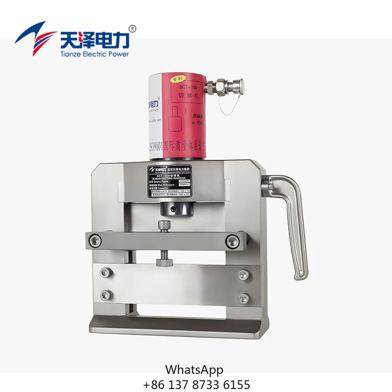 BCT-150 150mm Hydraulic Busbar Cutter Steel Angle Hydraulic Cutting Machine Tool Bus Bar Angle Iron Cutter