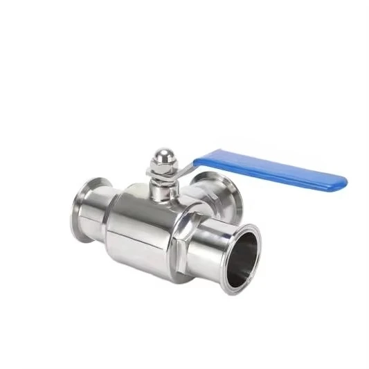 الفولاذ المقاوم للصدأ 2S 316L صمام كروي للطعام الصحي يدوي سريع التركيب سريع الفتح T-نوع 3-Way صمام OEM صمام كروي عام