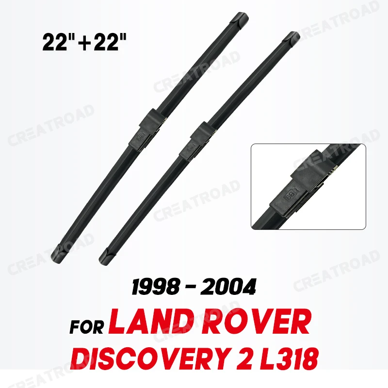 Wiper Front Wiper Blades For LAND ROVER DISCOVERY 2 L318 1998 - 2004 Windshield Windscreen Window Rain Brushes 22\