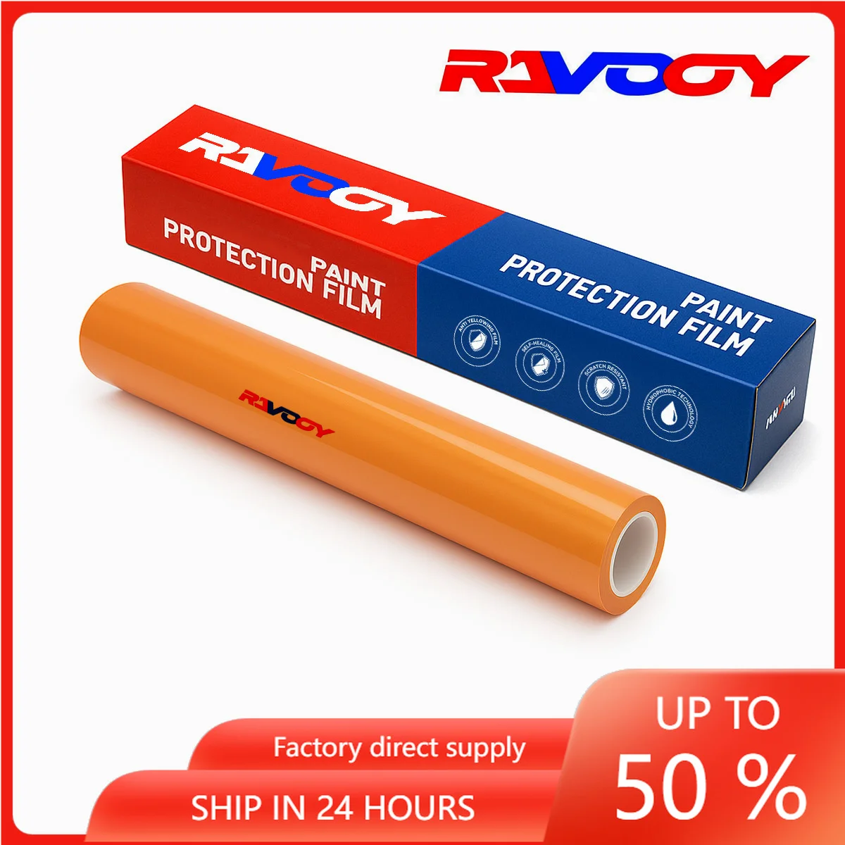 High Quality Super Glossy Orange Poppy Vinyl Wrap Film Self-Adhesive Auto Tuning Motorcycle Stickers Durable Foil