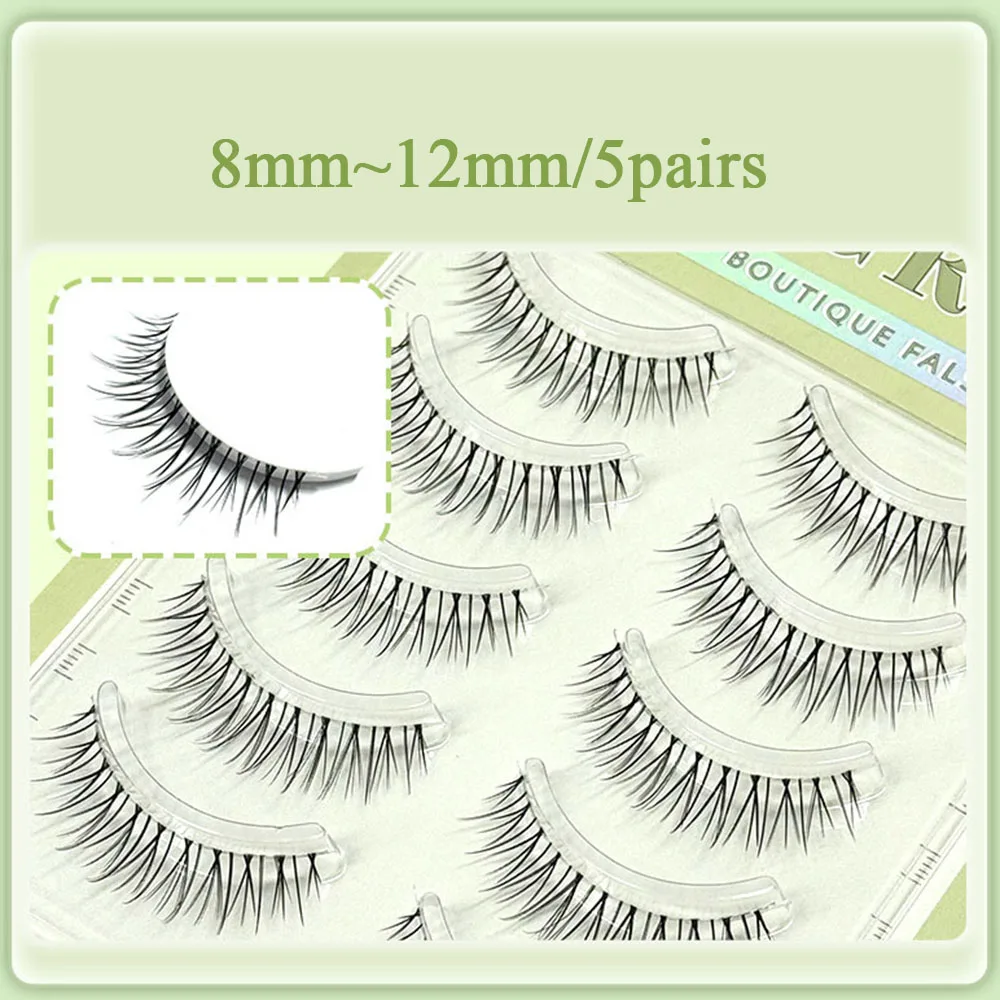 5-pair Manga Eye A Shaped False Eyelashes Wet Lashes Thick Manhua Spiked Eyelashes Naturally Soft Douyin Makeup Lash Extension