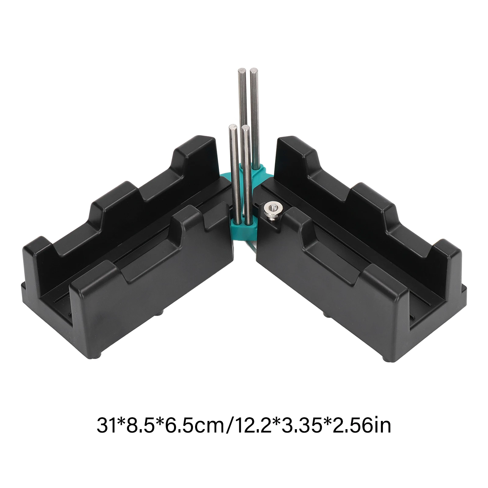 Miter Angles Cutting Tool 2 in 1 ABS Black High Accuracy Wear Resistance Measuring Template Instrument Corner Measuring Tool