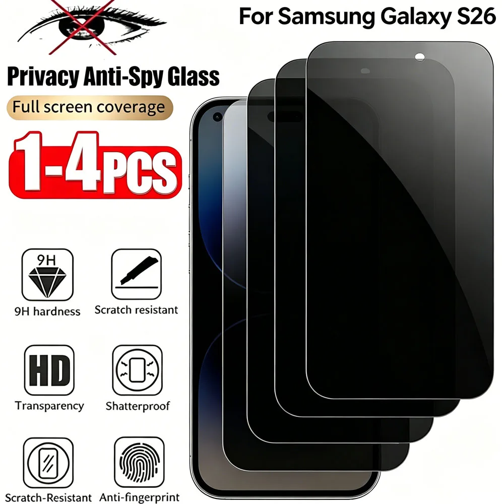1-4 stuks Privacy Gehard Glas Screenprotector voor Samsung Galaxy S23 S24 S25 S26 Ultra Privacy Screen Glas Beschermfolie ﻿