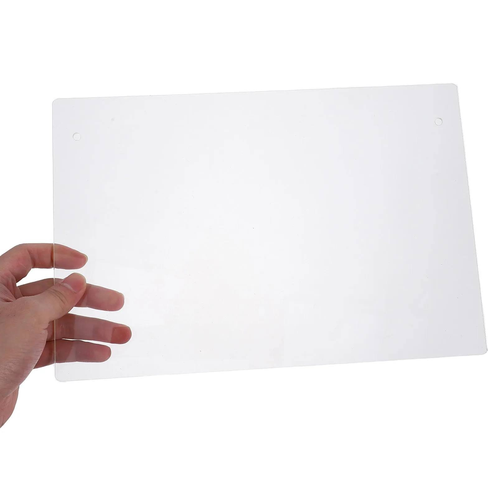 Placa acrílica transparente de apagamento a seco, mesa de escritório em casa, planejador de notas, mensagem, escrita, multifuncional, reutilizável