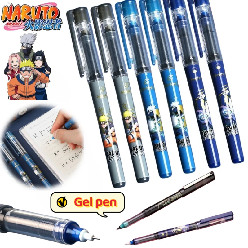 

NARUTO Uchiha Sasuke Uzumaki Naruto cartoon neutral straight liquid quick-dry signature pen Exquisite holiday gift wholesale