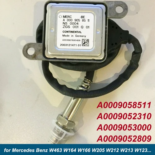 A 0009058511 0009058511 Sonda de alta calidad, Sensor CONTINENTAL NOX para Mercedes Benz GLE SLK SLC W463 W164 W166 W205 W212 W213 W123