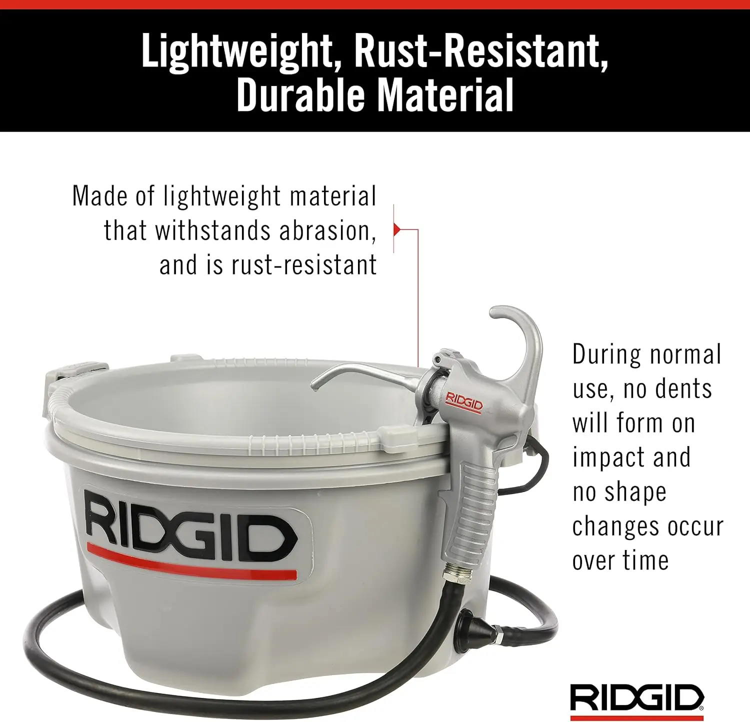 RIDGID 10883 모델 418 오일러, 프리미엄 스레드 커팅 오일, 실버 포함