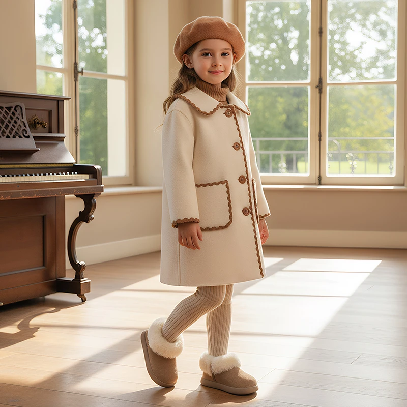 

2025 New Winter Girls' Casual Cotton Shoes | Soft-Sole Anti-Slip Korean-Style Versatile Princess Boots