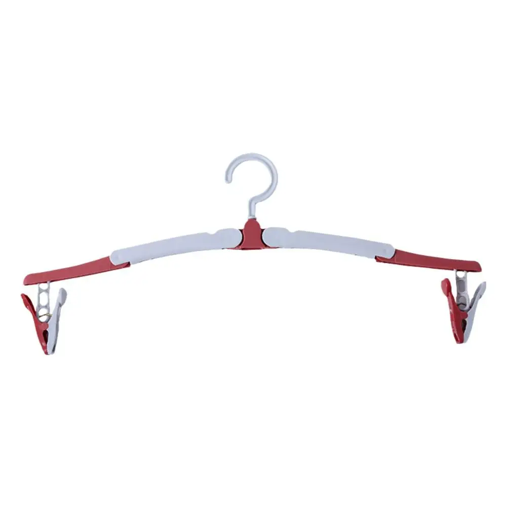 Portable Travel Hanger Folding Clothes Hanger With Clips For Travel And Outdoor Car Hangers Travel Accessories F9n6