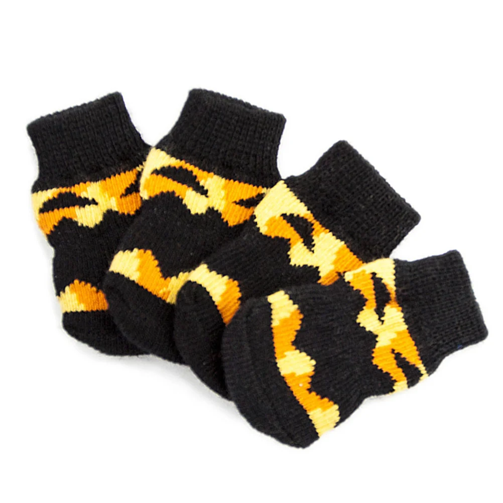 

Pet Cotton Socks Xl Halloween Pumpkin Pattern Warm Anti Slip Socks for Dog Paws Protect from Snow Ice Salt Dog Sockd
