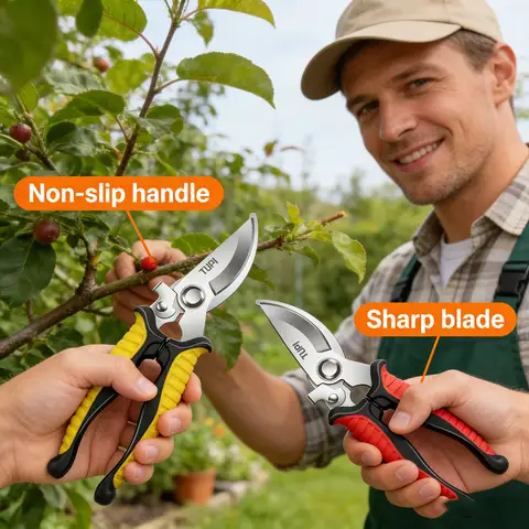 Sharp Garden Tools Secateurs Bonsai Shears Metal Gardening Scissors Pruning Tool Fruit Picking Weed Household Potted Hand Cutter