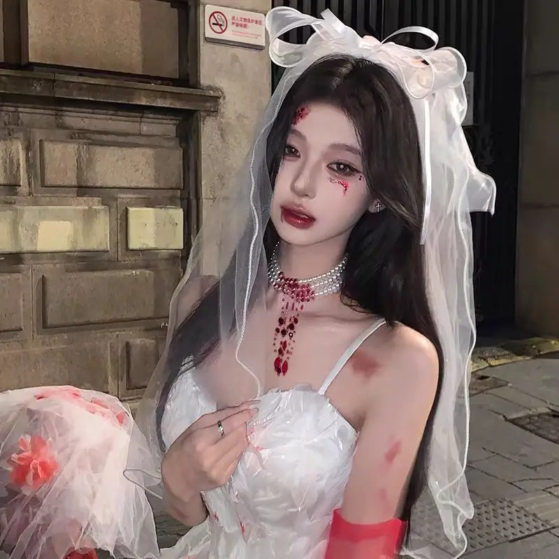 수제 코스프레 고딕 로리타 천사 날개 머리핀 악마 머리 장식 하라주쿠 뿔 자수 깃털 헤어 클립 애니메이션 액세서리