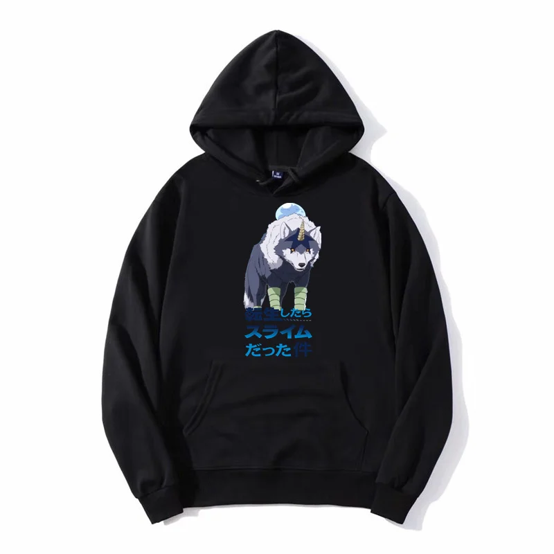 High Quality Hoodie Cotton Rimuru Riding Ranga Hoody Sweatshirt That Time I Got Reincarnated As A Slime Pullover Streetwear