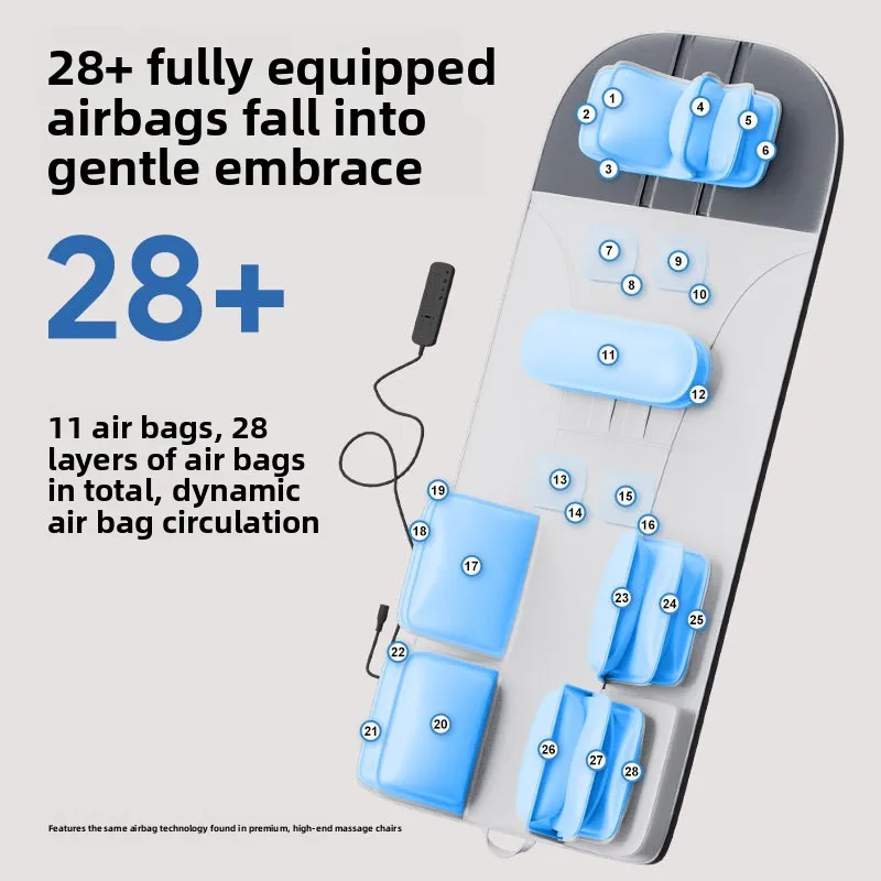 Korean Japanese Airbag Massage Mattress Pad Waist Traction Heating Fully Automatic Neck Back Massage Back Massager Massage