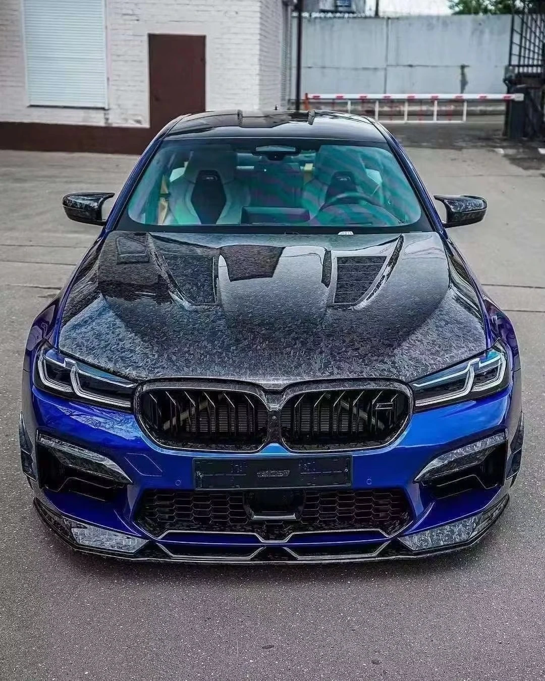 Wholesale Hood Dry Carbon Fiber for BMW 5 Series G30 F90 M5 Bonnet Engine Cover Car Tuning Accessories 3