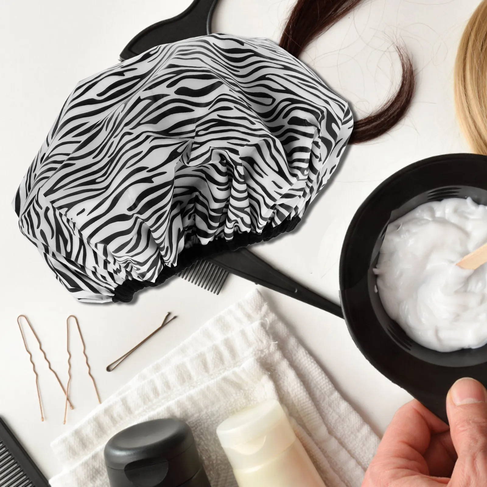 2 Gorros de Aluminio para el Cabello, Impermeables, de Doble Capa, con Protección Térmica, para Tratamientos Capilares, Mascarillas Acondicionadoras, Uso en Salón
