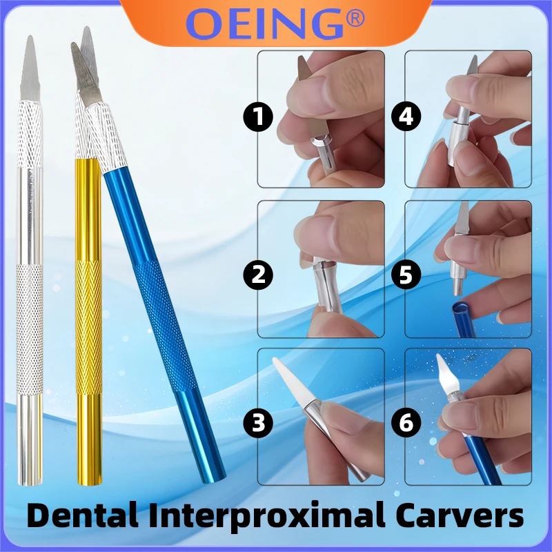 

1Set Dental Shaping Pen, Resin Trimming Knife, Ultra-Thin Tooth Gap Shaping Tool, Dental Whitening Materials