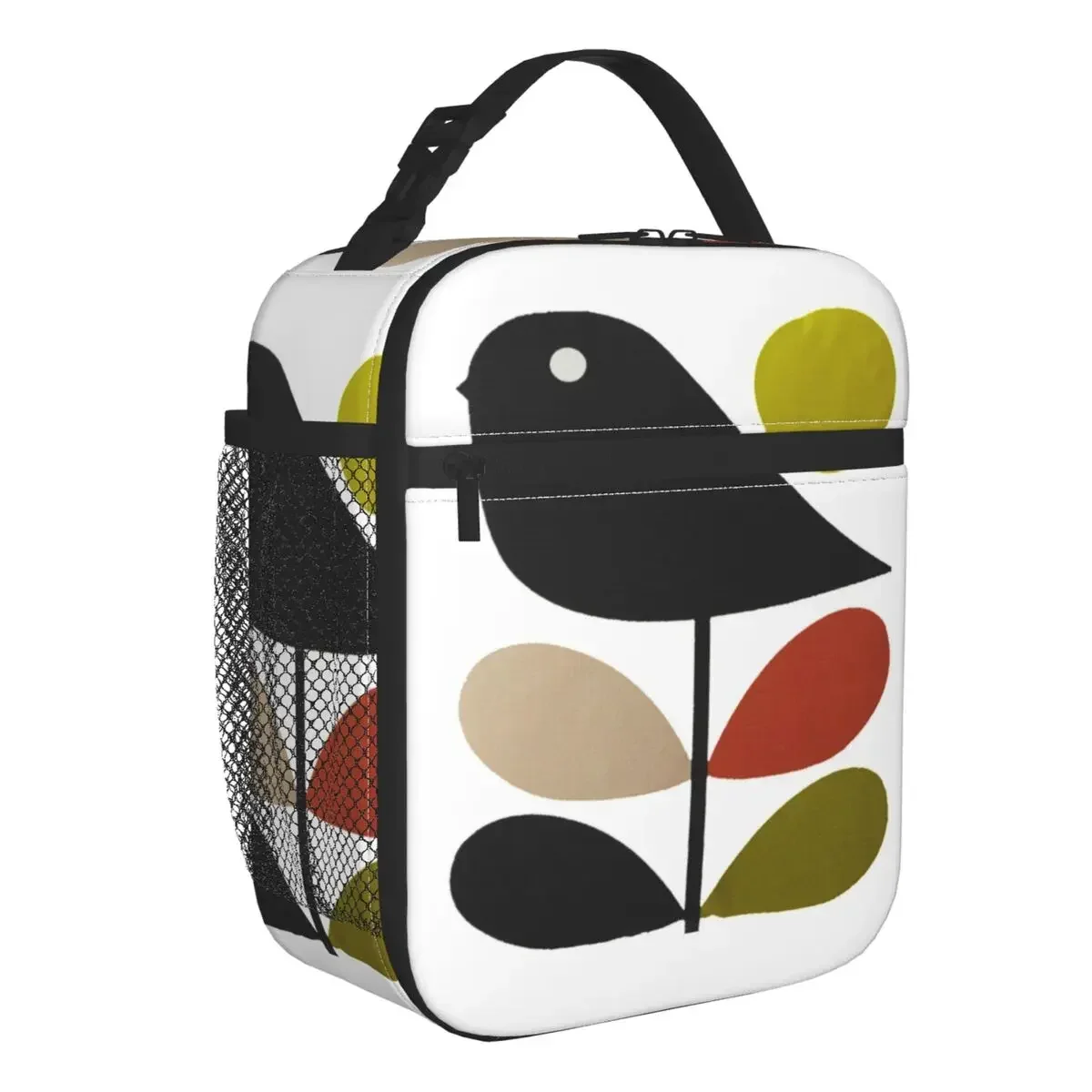 

Orla Kiely Stem And Bird Insulated Lunch Bags Camping Travel Scandinavian Style Portable Cooler Thermal Bento Box Women Children