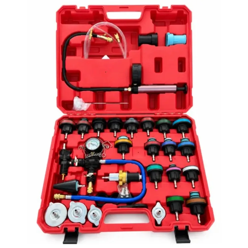 For Car Water Tank Leak Detector 34-piece Set, Cylinder Pressure Gauge Tool