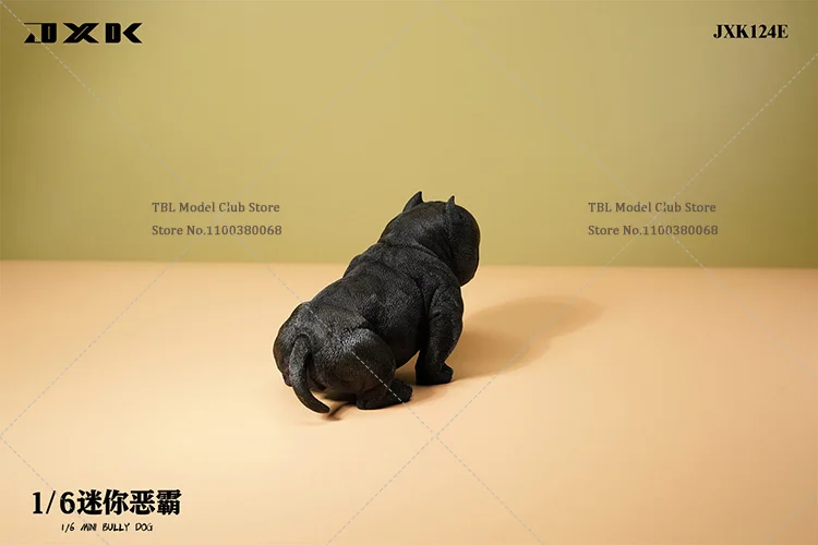 In Stock JXK124 High 8cm Static Mini Bully Pitbull Simulated Pet Puppy Dollhouse Scene Decor For 12inch Action Figure